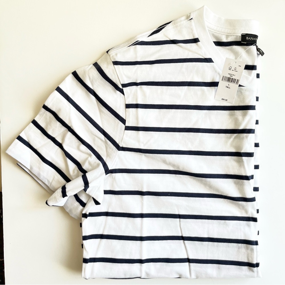 NWT Banana Republic Classic Striped T Shirt